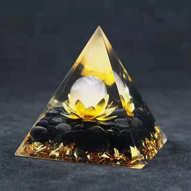 Natural Orgonite Pyramid Rose Quartz