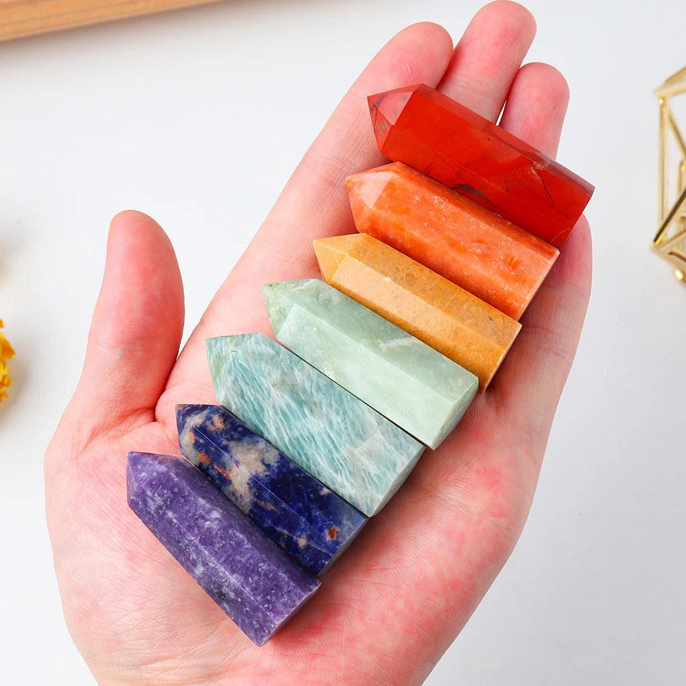 1 set Natural Stone Chakra Set