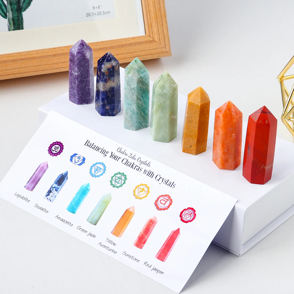 1 set Natural Stone Chakra Set