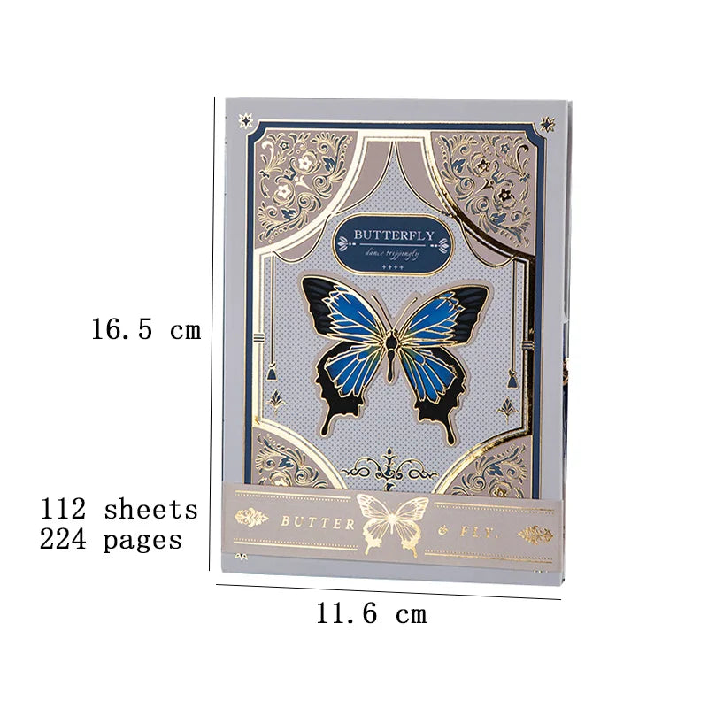 Gothic Butterfly Notebook Hardcover Diary