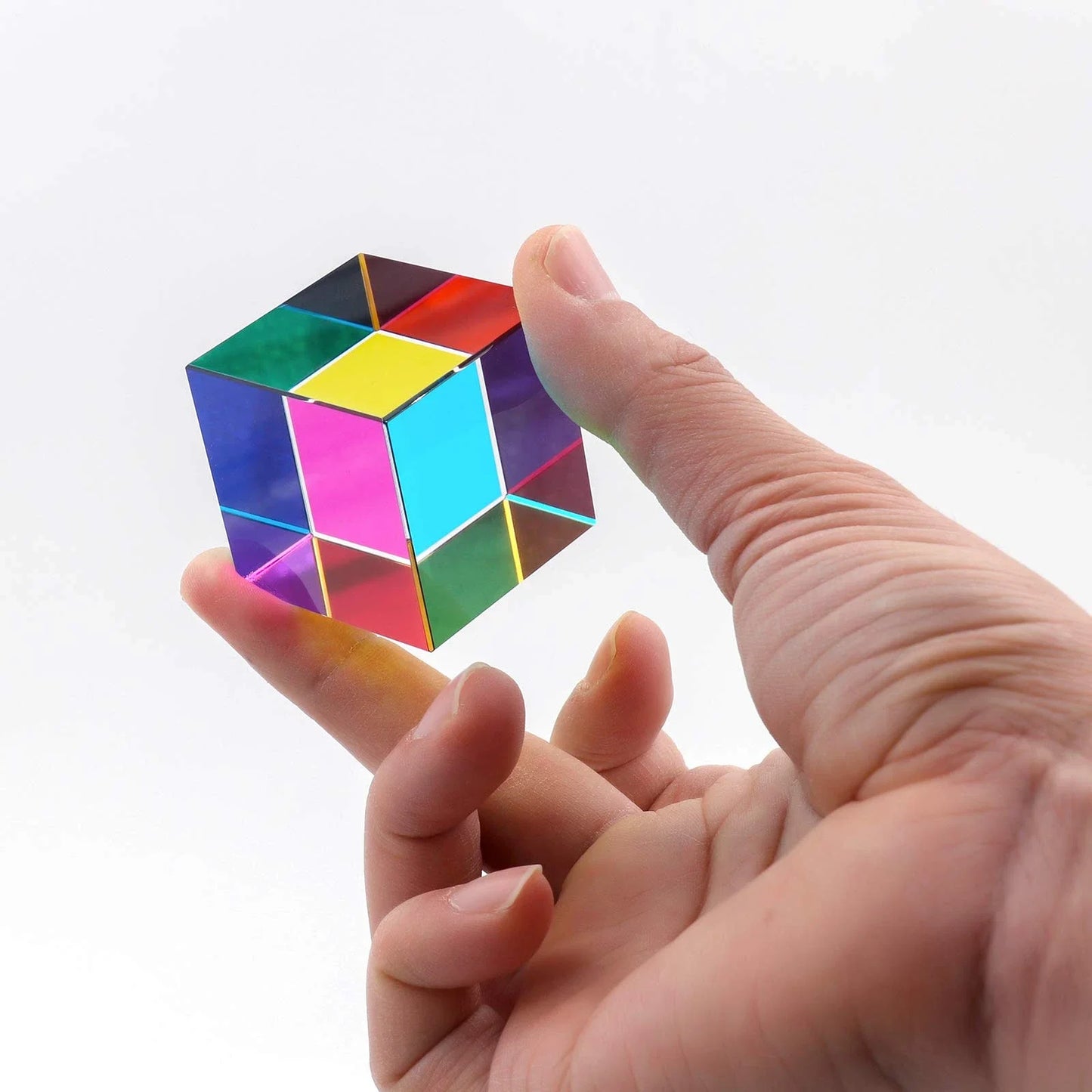 1pcs Magic Prism Cube 30 40 50 60 mm Hexahedral