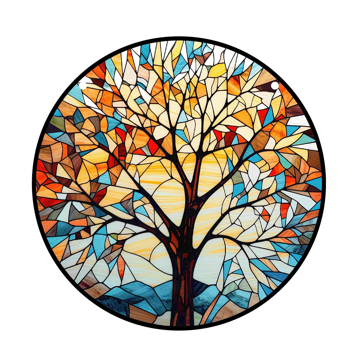 Tree of Life Stained Acrylic Suncatcher