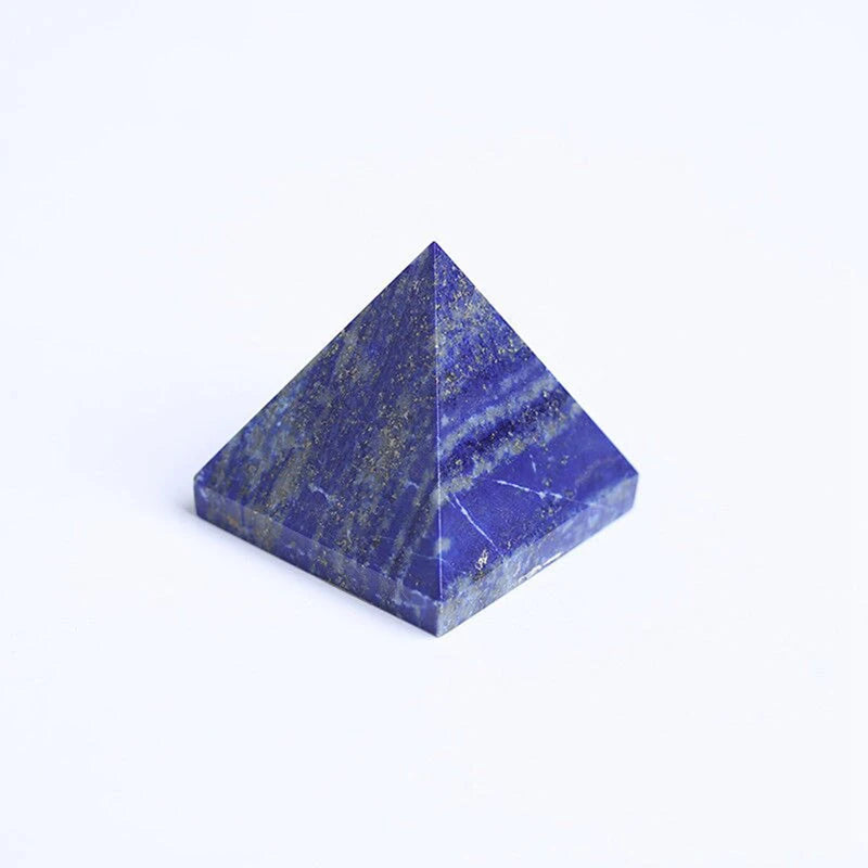 Natural Lapis Lazuli Quartz Crystal Pyramid