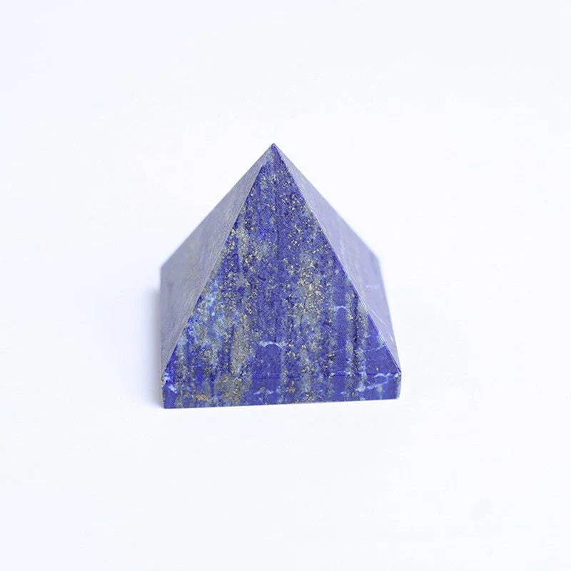 Natural Lapis Lazuli Quartz Crystal Pyramid