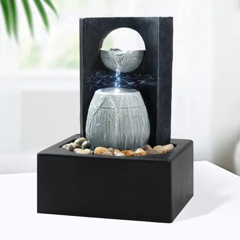 Buddha Tabletop Water Fountains 4-Tier