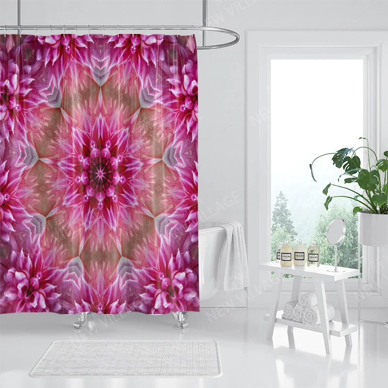 Mandala Waterproof fabric shower curtains