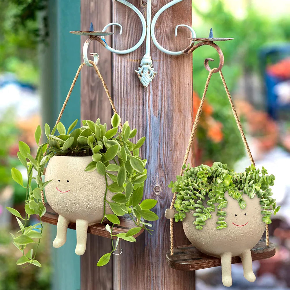 Flower Pot Planter with the cutest Face