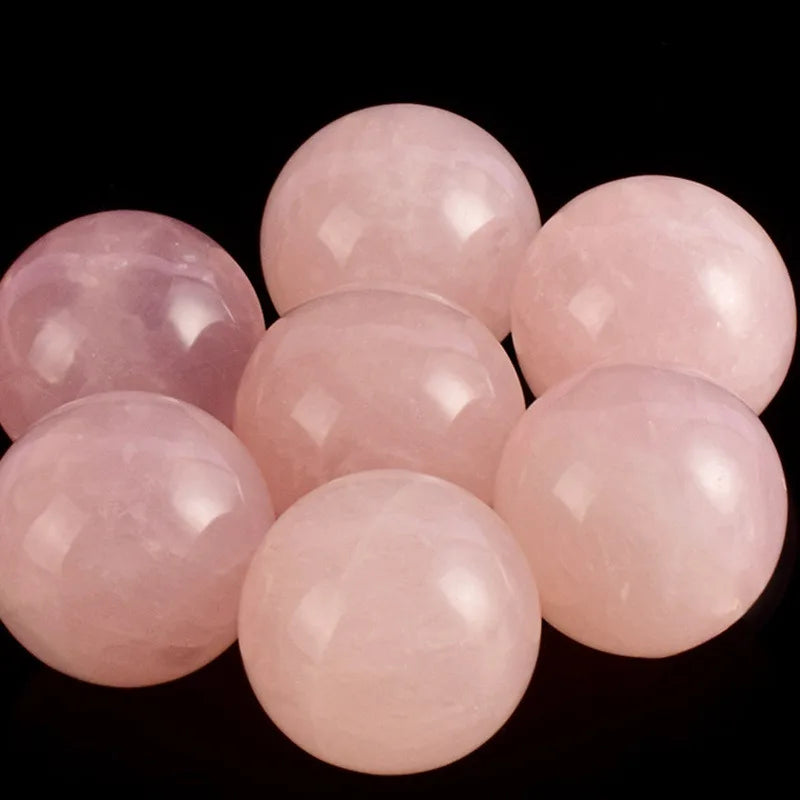 45mm Natural Pink Rose Quartz Crystal Sphere