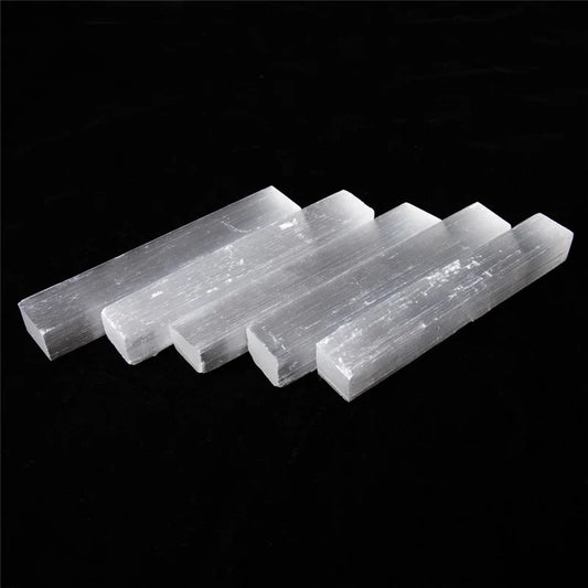 50-70mm Raw Natural Monocrystal Selenite Crystal Point Wand