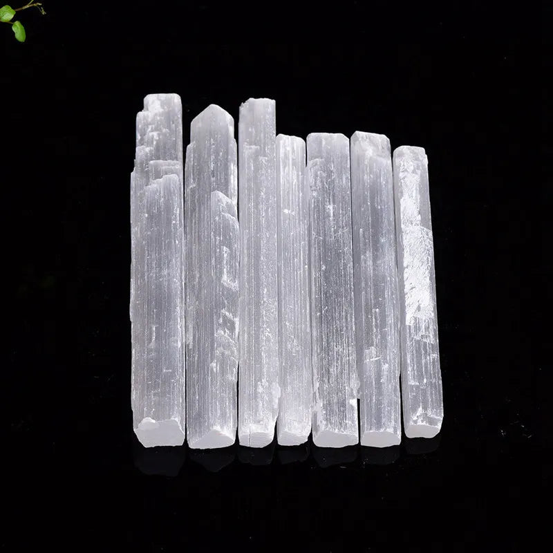 90-110mm Natural Monocrystal Selenite Crystal Point Wand