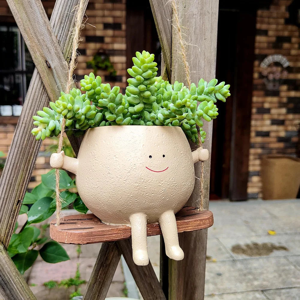 Flower Pot Planter with the cutest Face