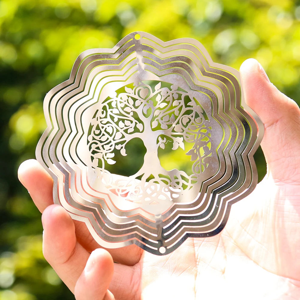 Tree of Life 3D Rotating Wind Spinner