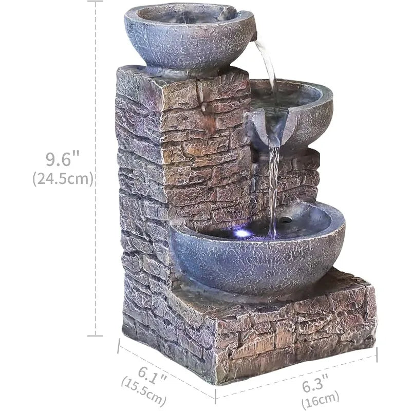 Buddha Tabletop Water Fountains 4-Tier