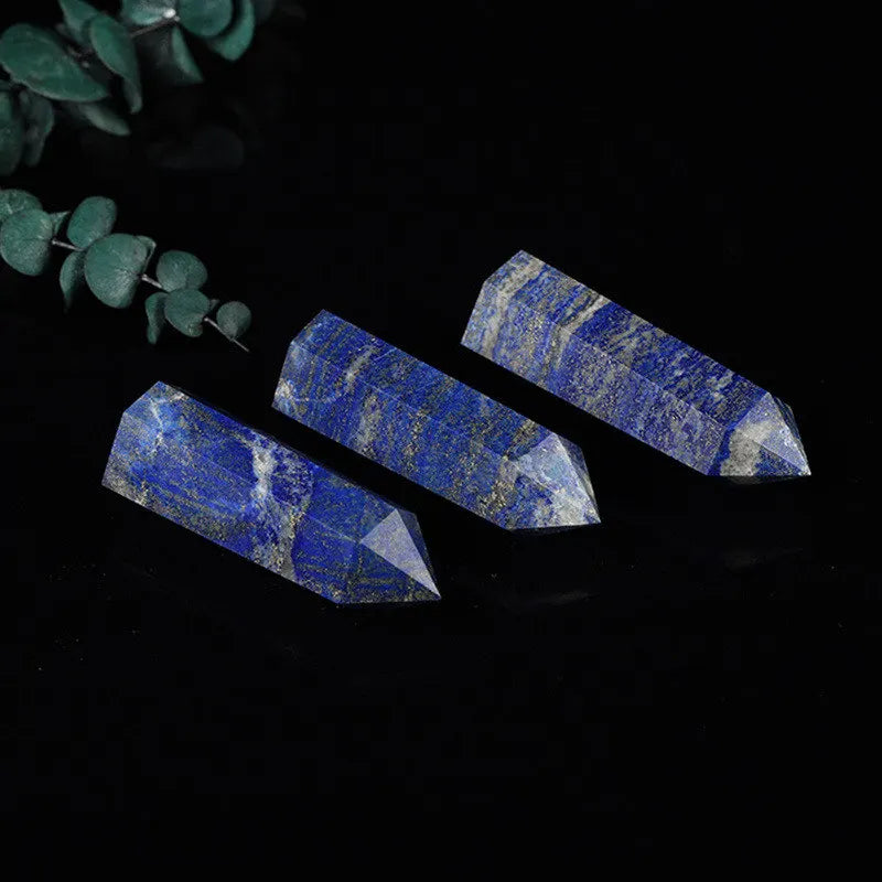 50-60mm Natural Lapis Lazuli Quartz Crystal Point